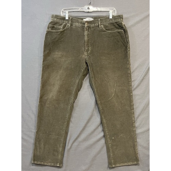 Jos. A. Bank Other - Jos. A. Bank Corduroy Pants Mens *36 x 30 Green Tailored Fit Chino Slacks